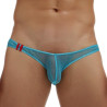 MenSexyWear Slip Pailleté Minicut Turquoise